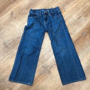 Girls Old Navy Kids Dark Blue Straight-Leg Jeans